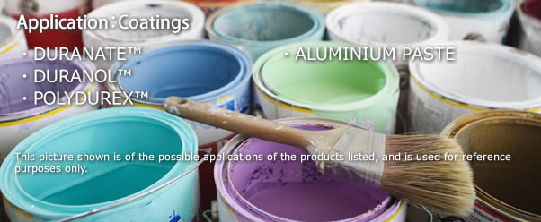 soft-feel coatings, wood patterned inks, solder-resist inks, architectural interior coatings, standard coatings and paints,  anti-corrosion coatings